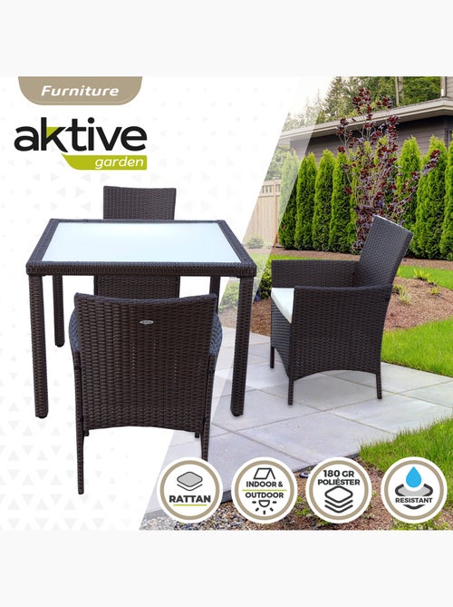 Set muebles de terraza sillas y mesa aktive - Kiabi