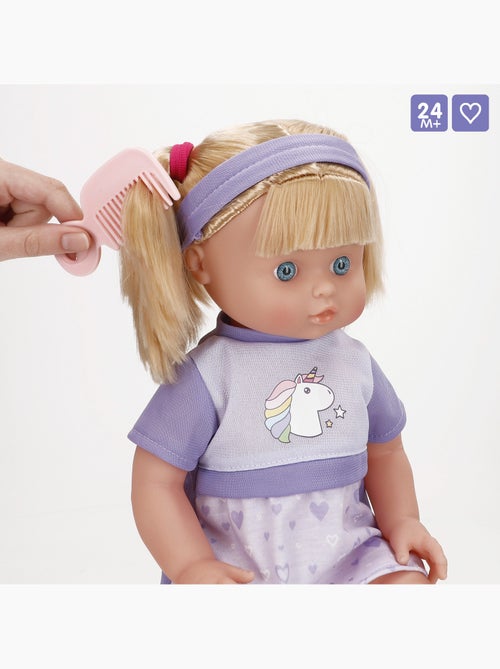 Set muñeca niña 41 cm y bebé 32 cm con accesorios colorbaby's - Kiabi