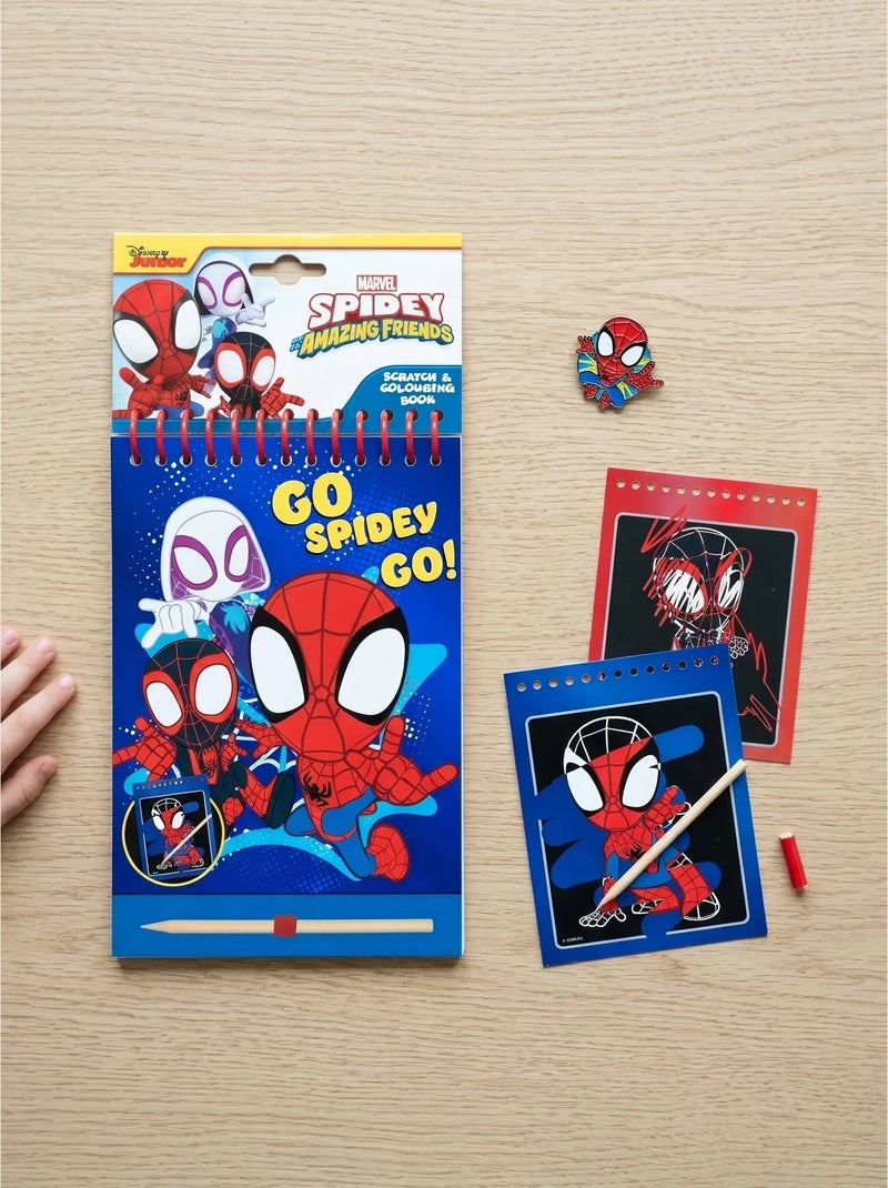 Set papelería cuaderno de rascar spidey marvel Multicolor - Kiabi