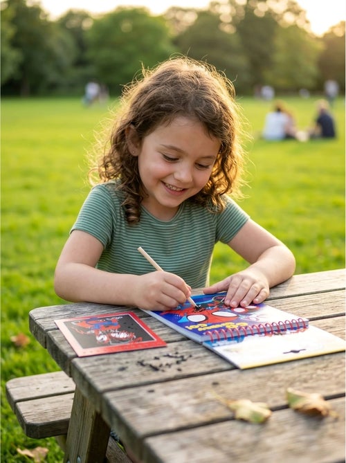 Set papelería cuaderno de rascar spidey marvel - Kiabi
