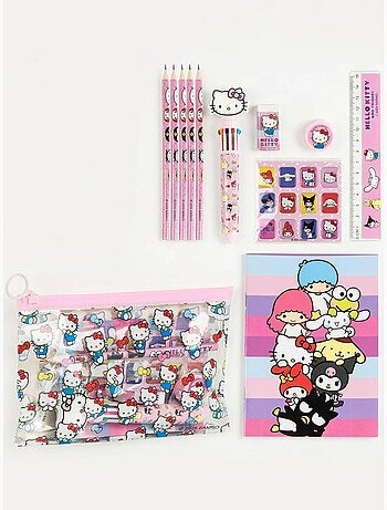 Set papelería estuche completo hello kitty sanrio