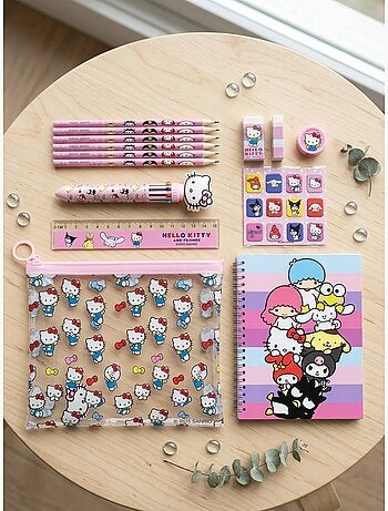 Set papelería estuche completo hello kitty sanrio