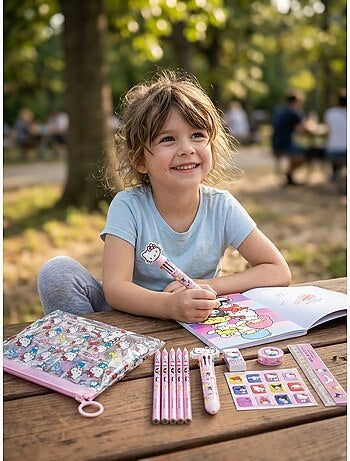 Set papelería estuche completo hello kitty sanrio