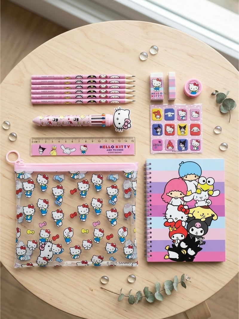 Set papelería estuche completo hello kitty sanrio Rosa - Kiabi