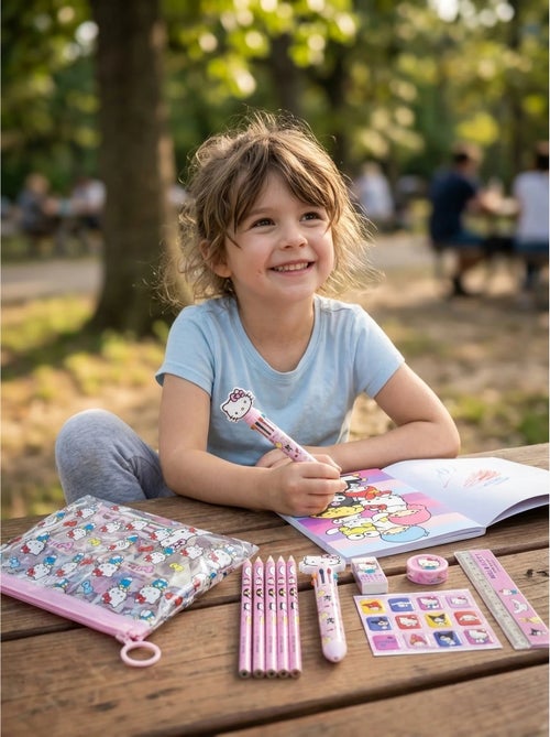 Set papelería estuche completo hello kitty sanrio - Kiabi