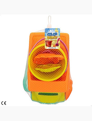 Set playa camión y cubo con accesorios color beach