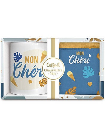 Set regalo taza y calcetines 'mon chéri' – cmp