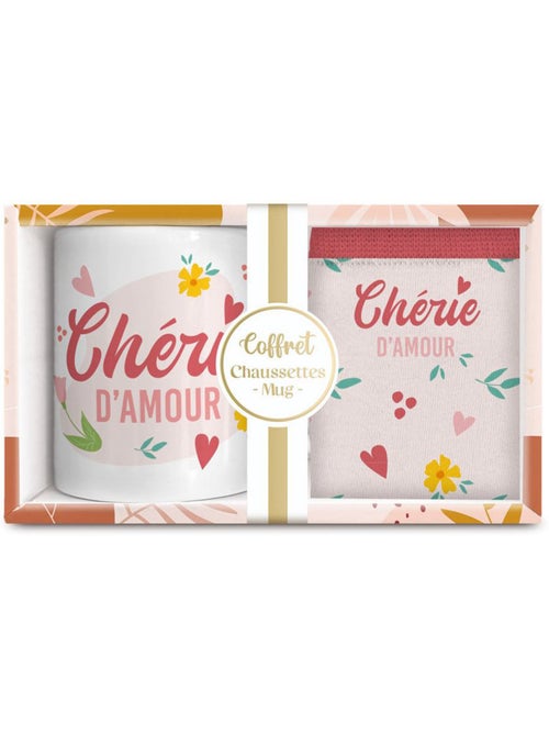 Set taza cerámica y calcetines chérie d'amour - cmp - Kiabi