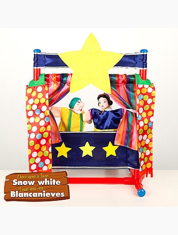 Set teatro de marionetas blancanieves 25 cm cucu show