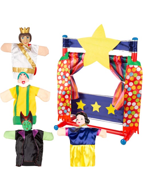 Set teatro de marionetas blancanieves 25 cm cucu show - Kiabi