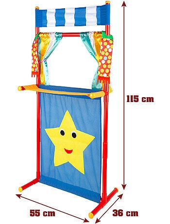 Set teatro de marionetas caperucita roja 25 cm cucu show