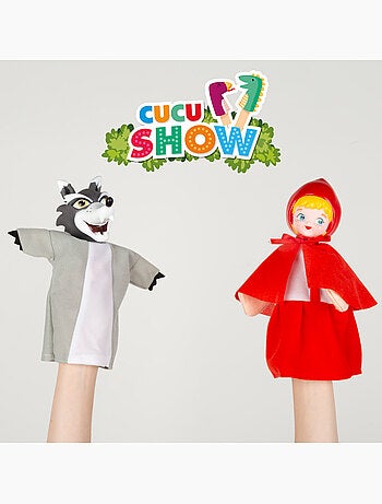 Set teatro de marionetas caperucita roja 25 cm cucu show