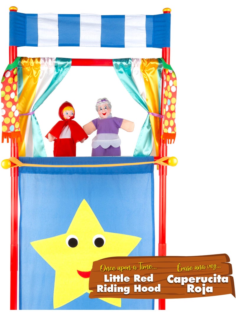 Set teatro de marionetas caperucita roja 25 cm cucu show N/D - Kiabi