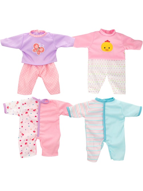 Set trajes para muñecos bebé 42 cm colorbaby's - Kiabi Set trajes para muñecos bebé 42 cm colorbaby's - Kiabi