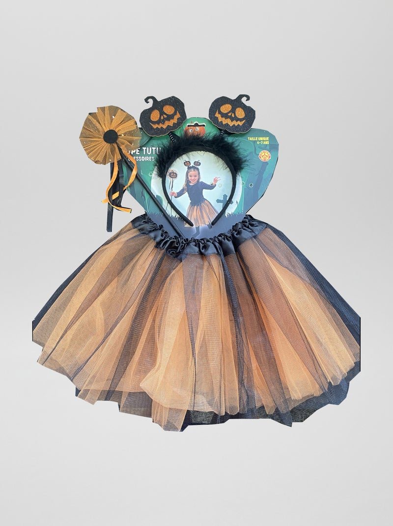 Set tutú + varita + diadema - 3 piezas NARANJA - Kiabi