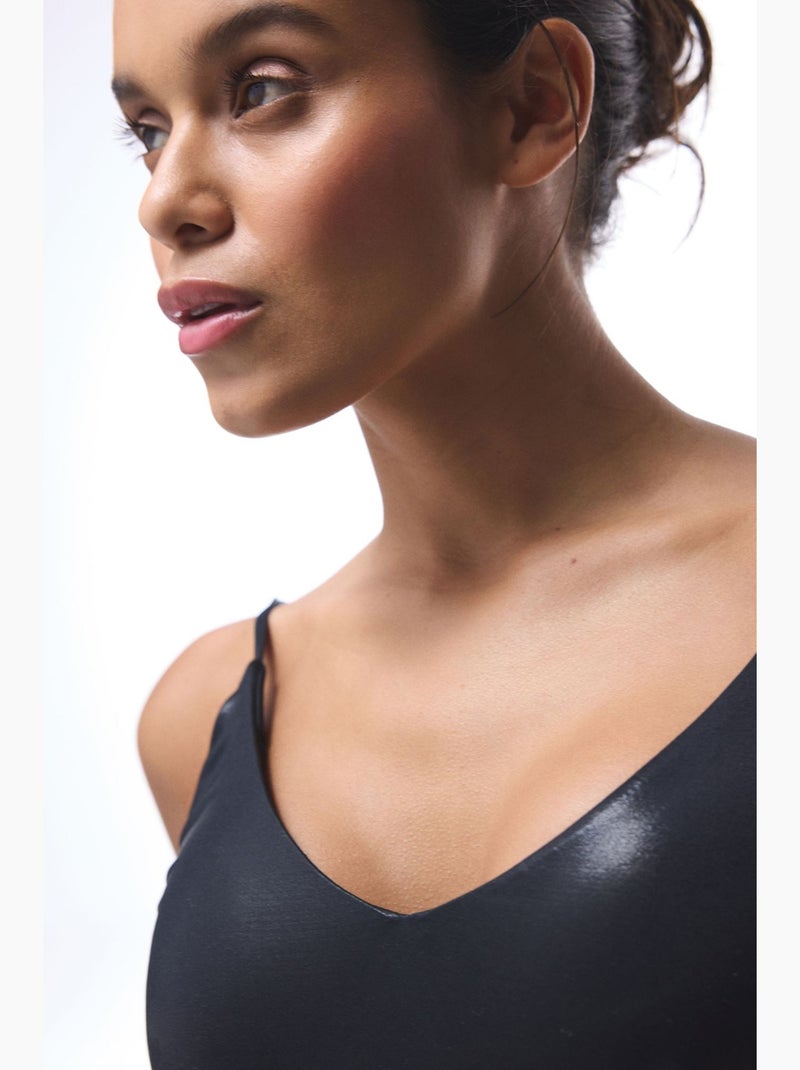 Shale bañador de corte minimal penti Negro - Kiabi