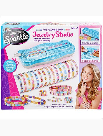 Shimmer 'n sparkle kit pulseras, pendientes y anillos de cuentas tila