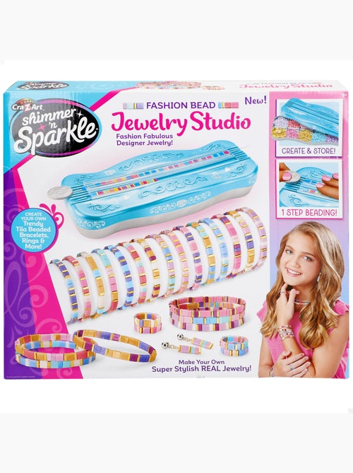 Shimmer 'n sparkle kit pulseras, pendientes y anillos de cuentas tila - Kiabi