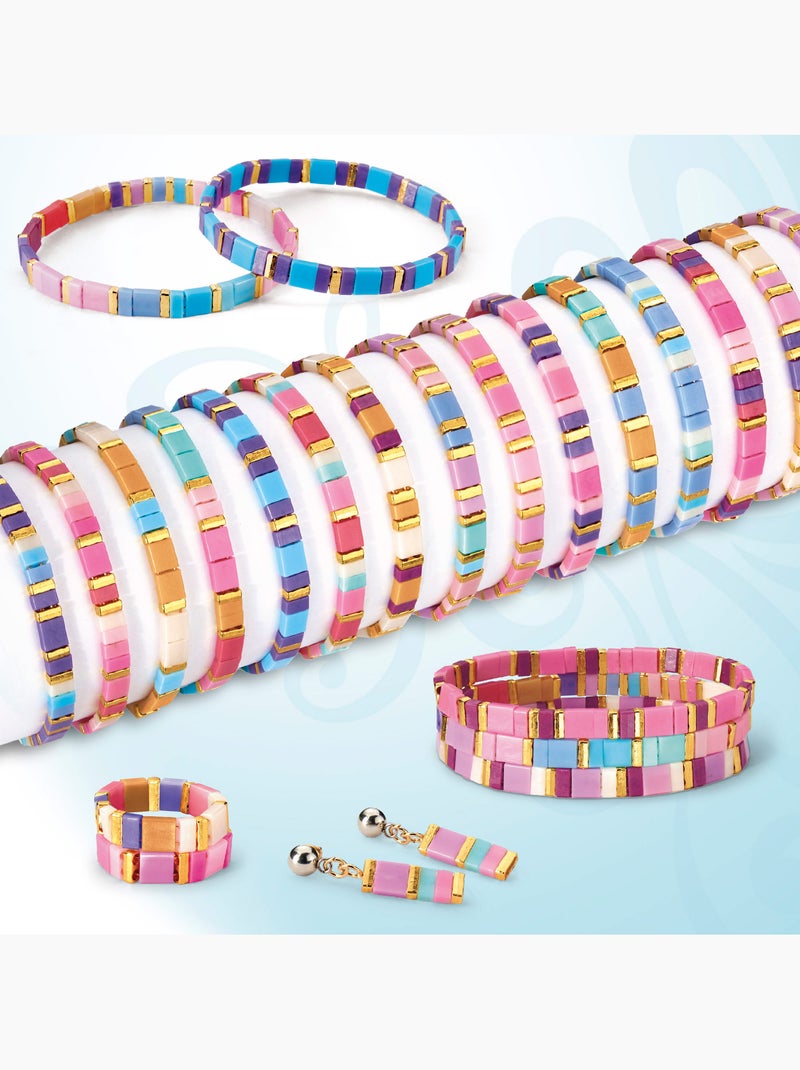 Shimmer 'n sparkle kit pulseras, pendientes y anillos de cuentas tila N/D - Kiabi