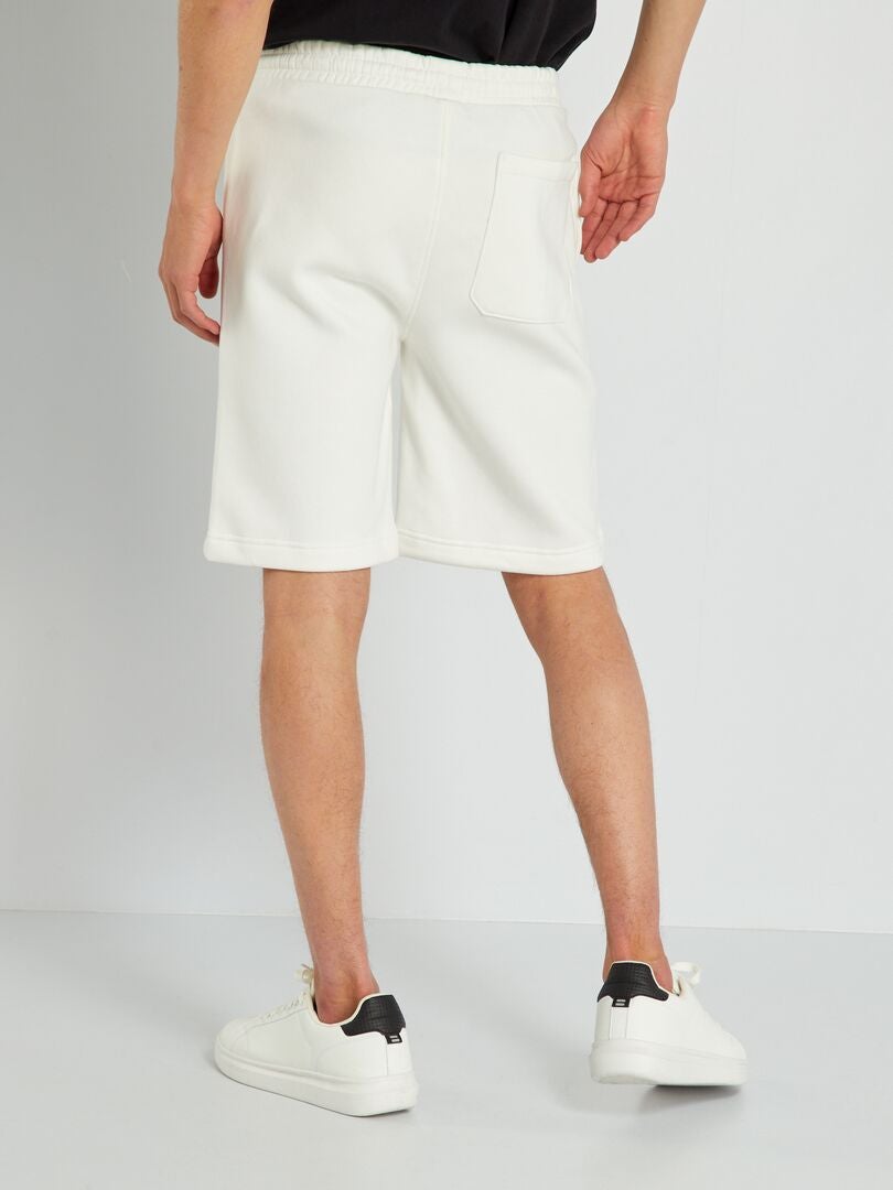 Short bermuda de felpa Blanco - Kiabi