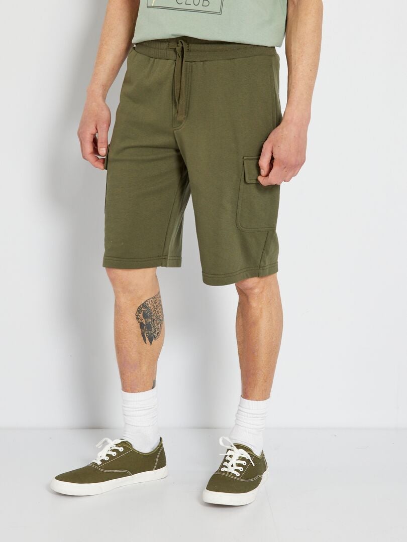 Short bermuda de felpa KAKI - Kiabi