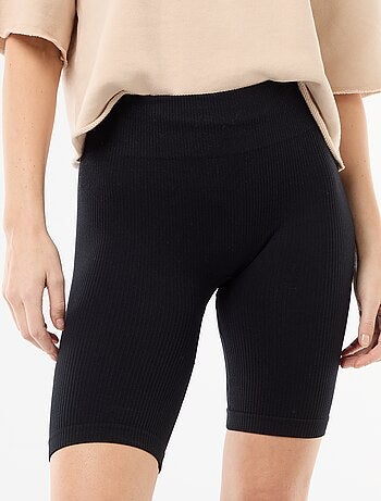 Short ciclista acanalado