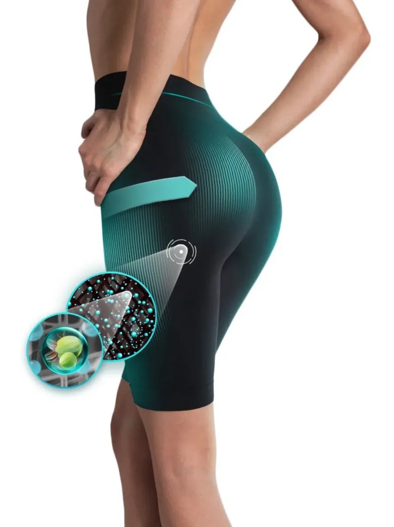 Short ciclista confort adelgazante Negro - Kiabi