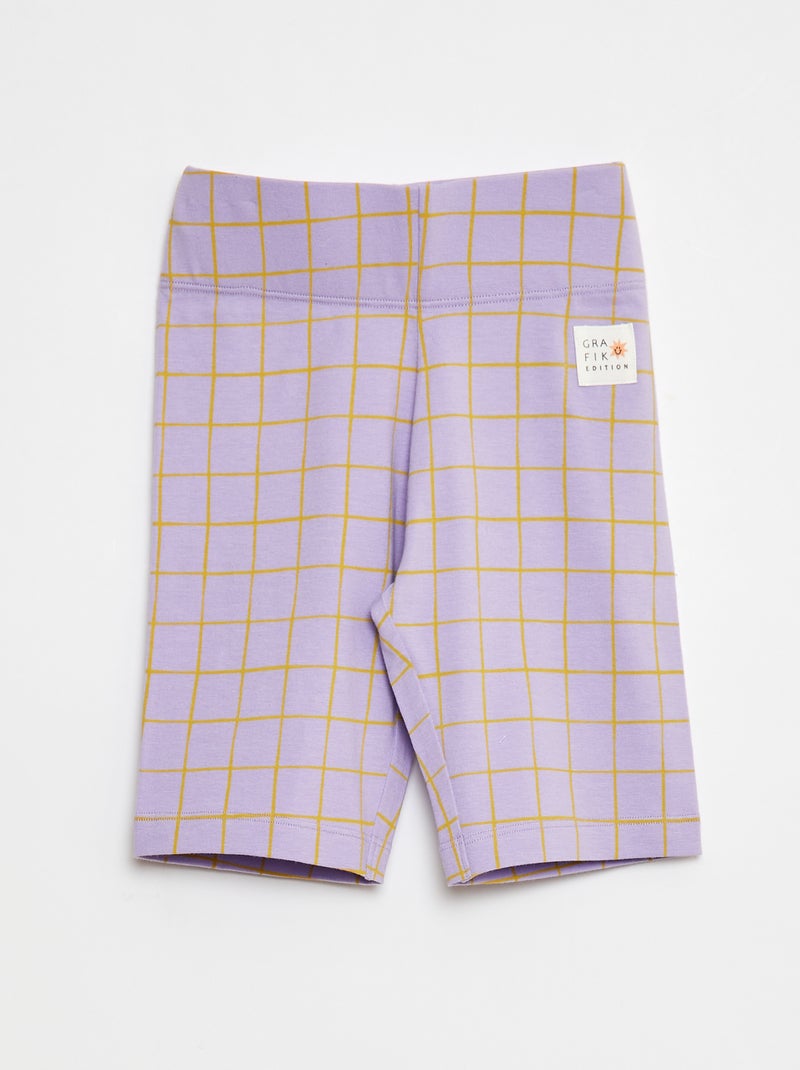 Short ciclista 'leopardo' - Grafik Edition Purpura - Kiabi