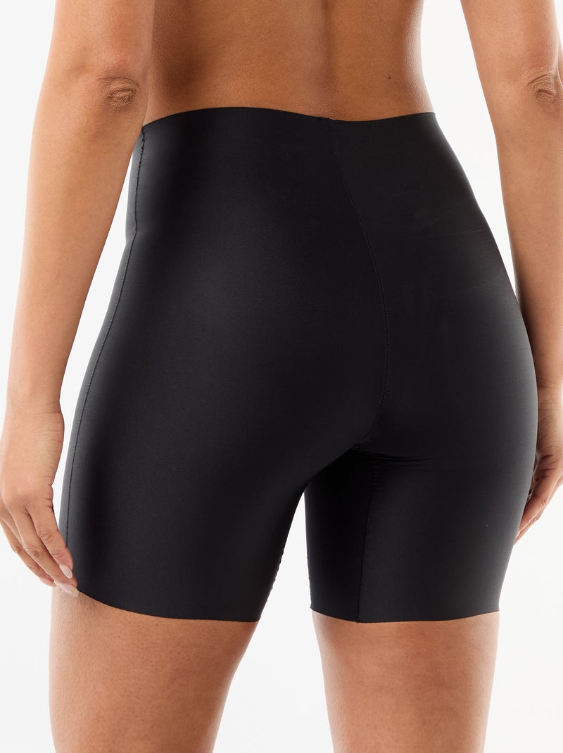 Short ciclista moldeador de microfibra Negro - Kiabi