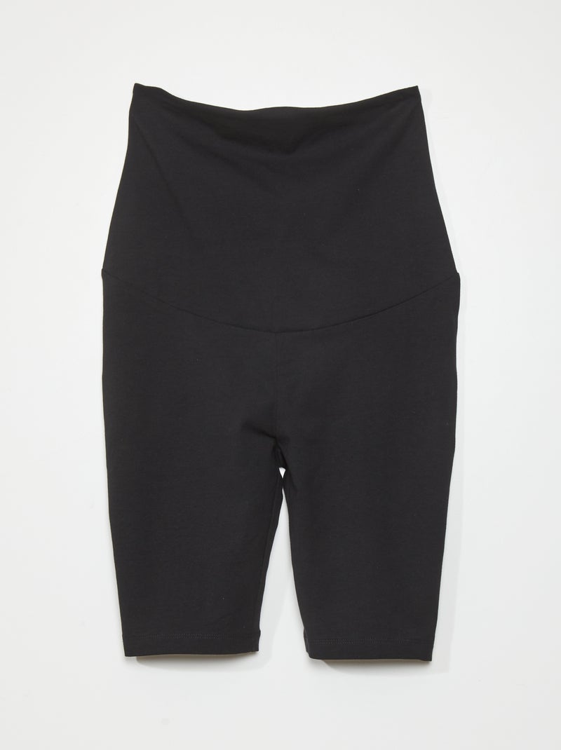Short ciclista premamá negro - Kiabi