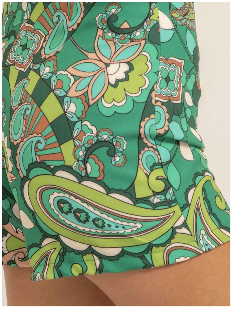Short con motivos XESS Verde - Kiabi