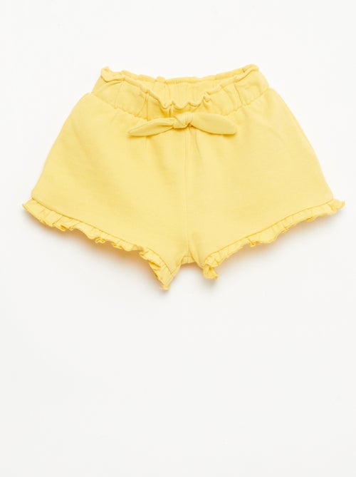 Short con volantes y lazo en la cintura - Kiabi