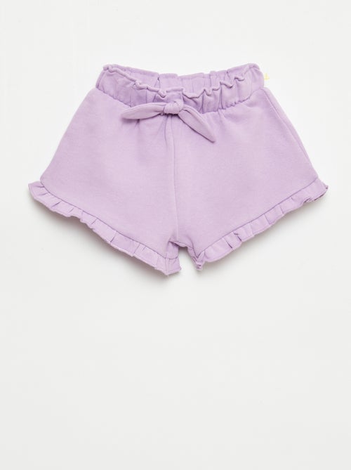 Short con volantes y lazo en la cintura - Kiabi