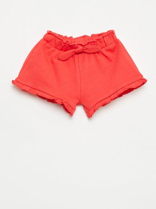 Short con volantes y lazo en la cintura - Kiabi