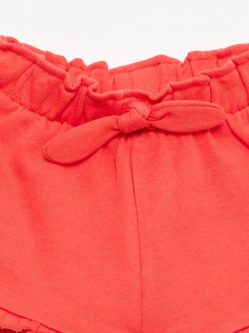 Short con volantes y lazo en la cintura - Kiabi