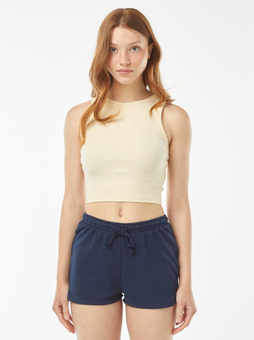 Short corto de chándal ligero liso - Kiabi