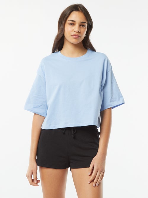 Short corto de chándal ligero liso - Kiabi