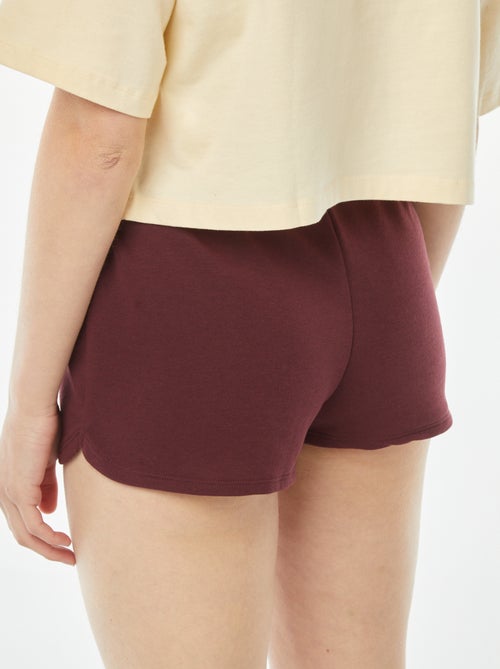 Short corto de chándal ligero liso - Kiabi