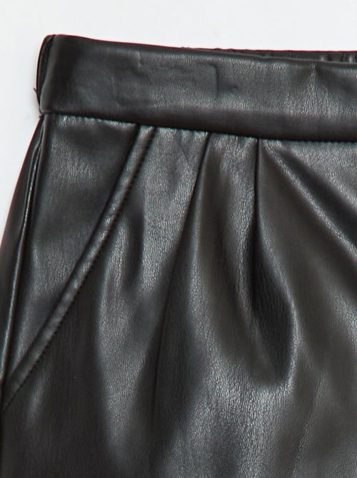 Short corto de polipiel - Kiabi