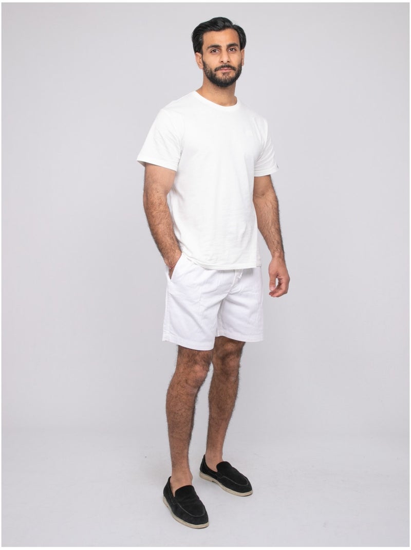 Short de algodón CASSIS Blanco - Kiabi