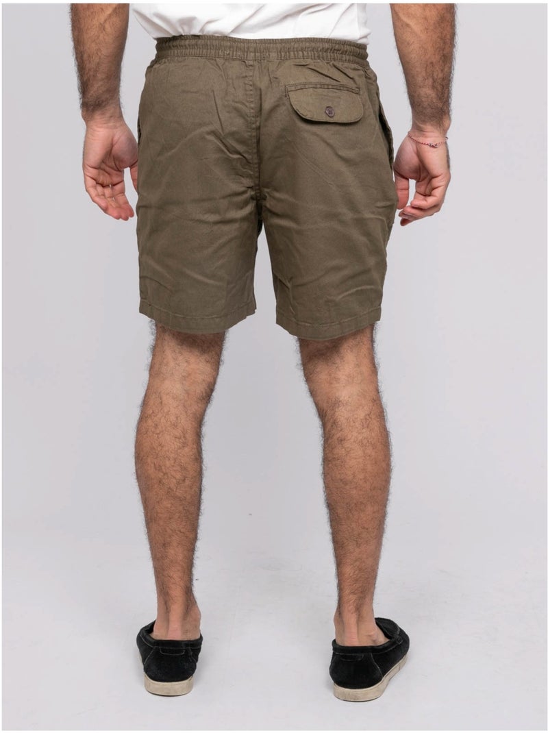 Short de algodón CASSIS Caqui - Kiabi