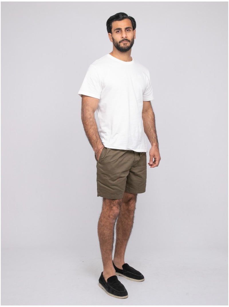 Short de algodón CASSIS Caqui - Kiabi