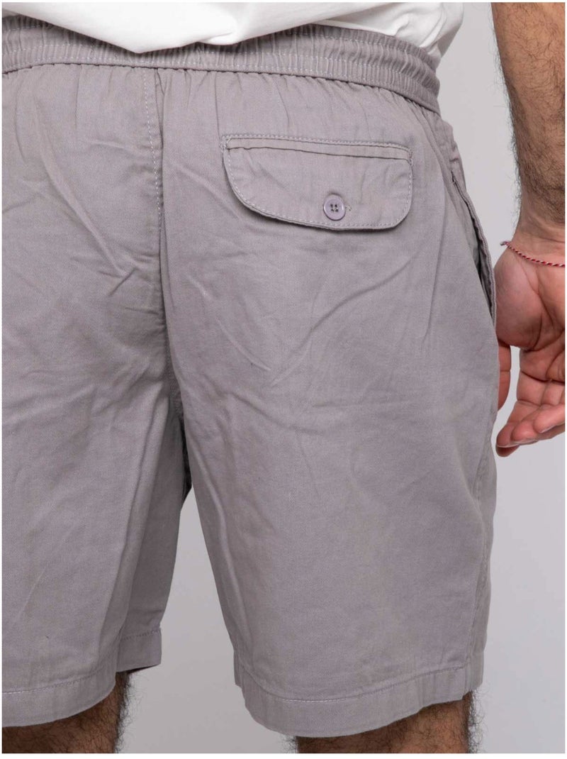 Short de algodón CASSIS Gris claro - Kiabi