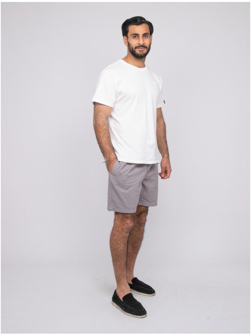 Short de algodón CASSIS Gris claro - Kiabi