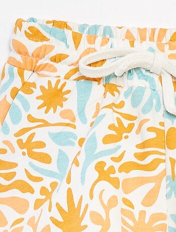 Short de chándal estampado