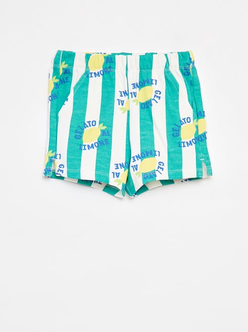 Short de chándal ligero con estampado - Kiabi