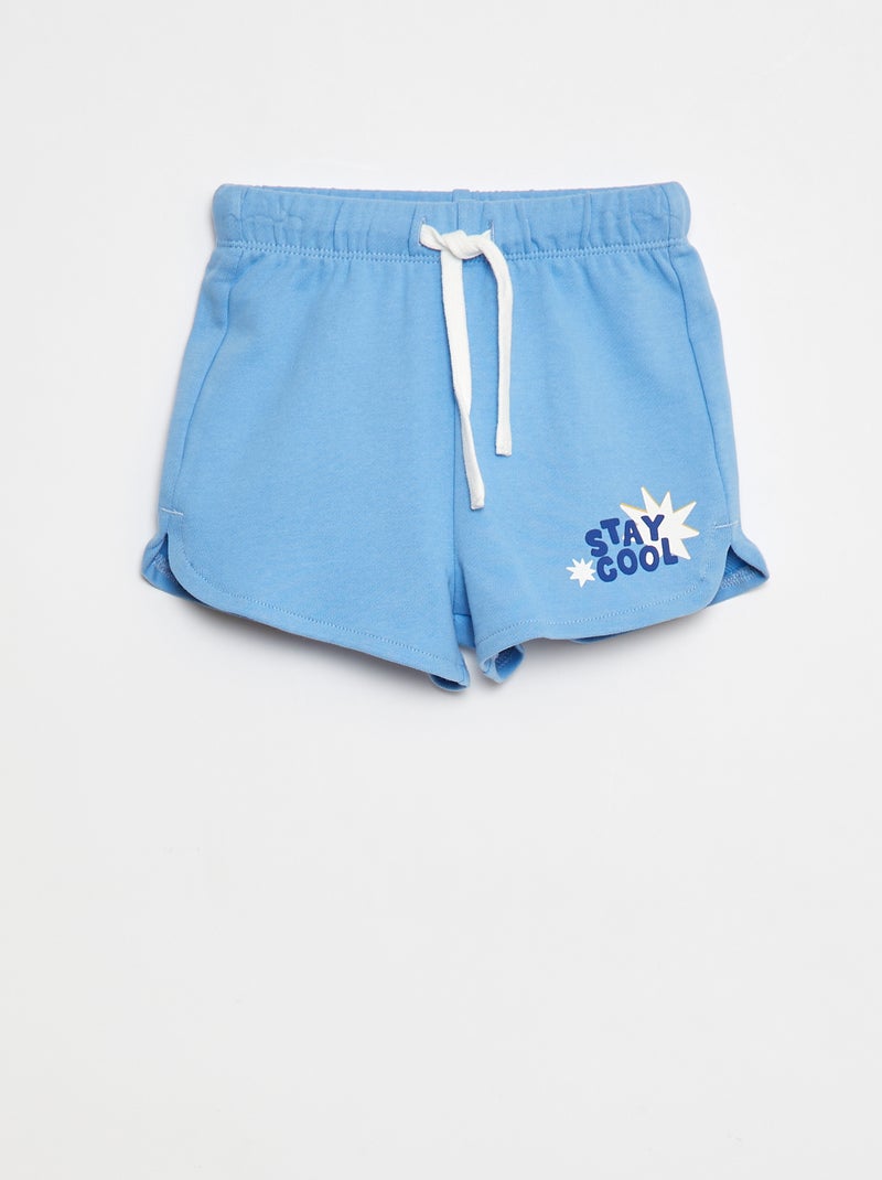 Short de chándal ligero con motivo - Edition Grafik Azul - Kiabi