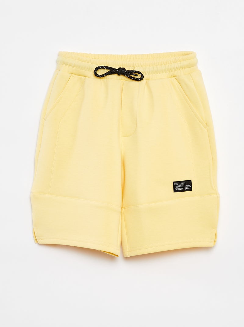 Short de chándal ligero estilo baloncesto AMARILLO - Kiabi