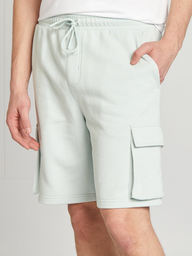 Short de chándal ligero multibolsillos AZUL - Kiabi