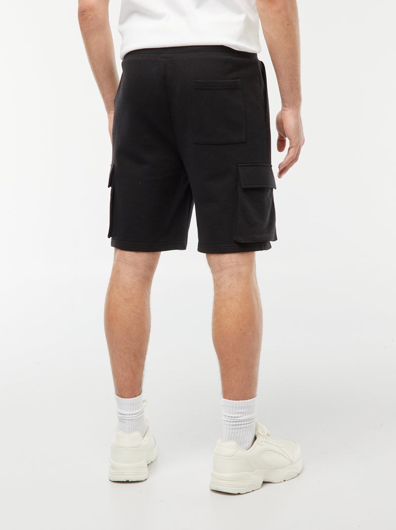 Short de chándal ligero multibolsillos negro - Kiabi